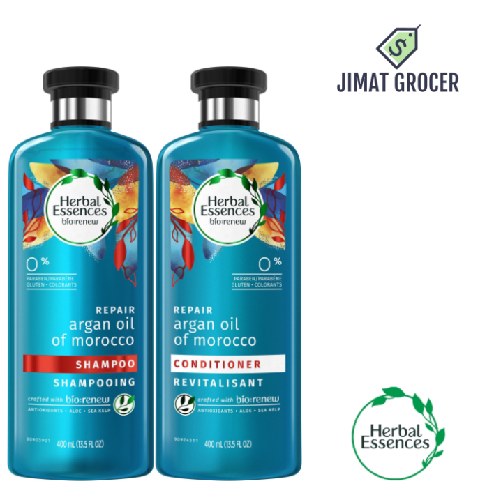 Herbal Essences bio:renew Argan Oil of Morocco CONDITIONER,  400ml | No Parabens No Colourants & Herbal Essences bio:renew  Argan Oil of Morocco SHAMPOO, 400ml 1358rs